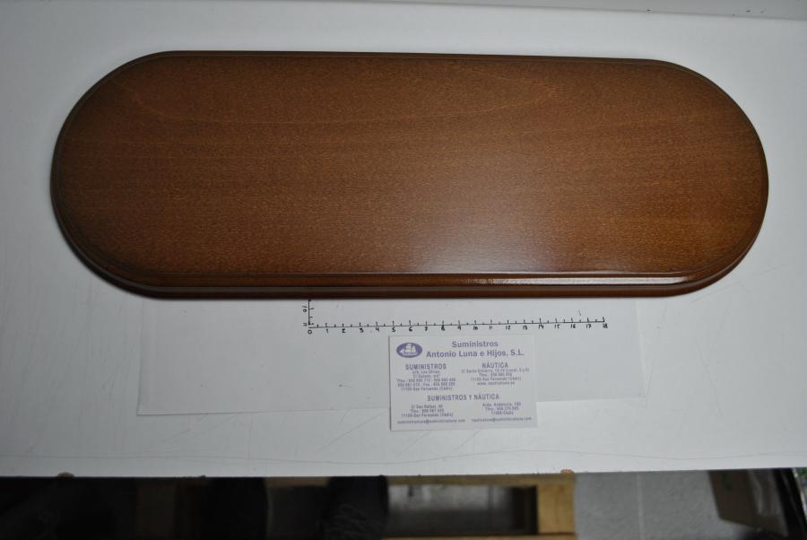 Peana ovalada de madera 22,5 x 15 cm