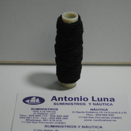 Hilo negro algodón 0,75mm. (20 m) [2]