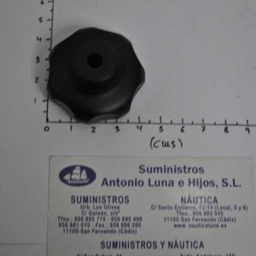 Pomo universal hembra de PVC negro [6]