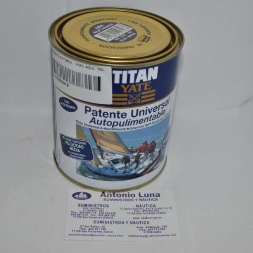 Patente autopulimentable (velocidad media) azul intenso 750ml Titan Yate [0]