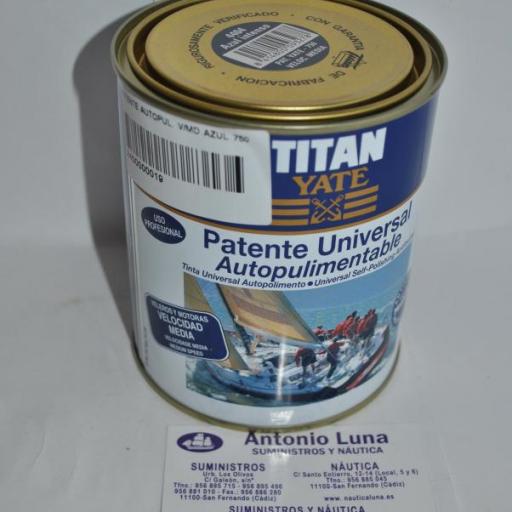 Patente autopulimentable (velocidad media) azul intenso 750ml Titan Yate [1]
