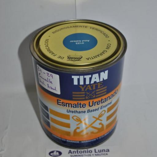 Esmalte uretanado azul balear 750ml Titan Yate [1]