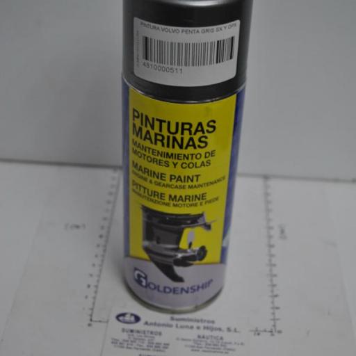 Pintura (spray) para motores Volvo SX y DPX gris de 400 ml Goldenship