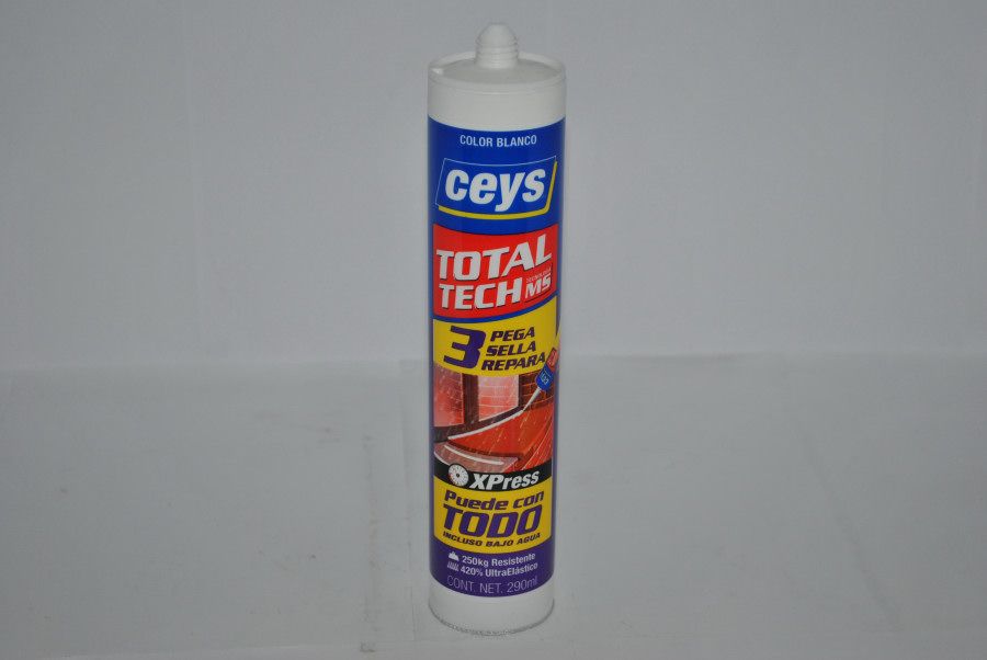 Adhesivo sellador 290 ml Total Tech gris Ceys