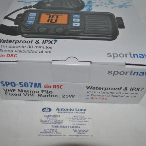 Radio (emisora) VHF fija (sin DSC) SPO-507M Sportnav [3]