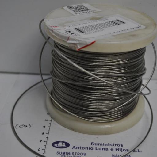 Cable de acero inoxidable AISI-316 rígido (1 x 19)  [1]