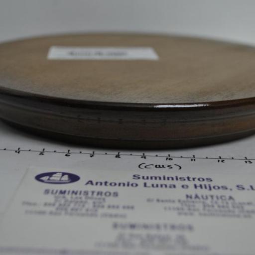 Peana redonda de madera barnizada de 18 cm [5]