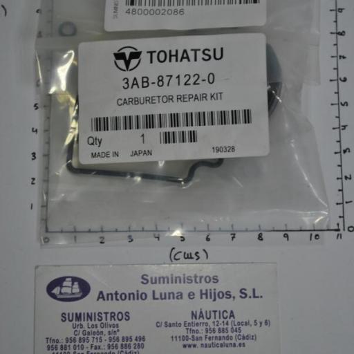 Kit de reparación del carburador 3AB-87122-0 original Tohatsu [7]