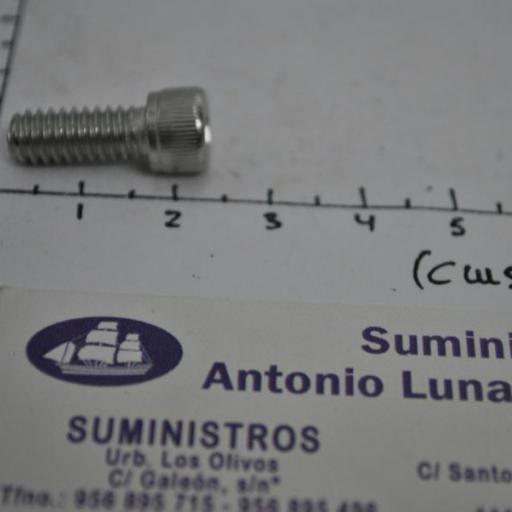 Tornillo cabeza allen Din-912 acero inoxidable A4 (AISI-316) de rosca UNC [5]