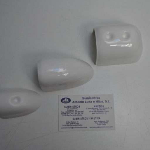 Terminal de PVC para perfil (cintón) blanco Tessilmare [2]
