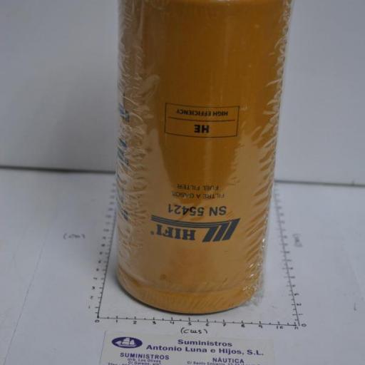 Filtro de gasoil (equivalente 1R0751 Caterpillar) Hifi [2]
