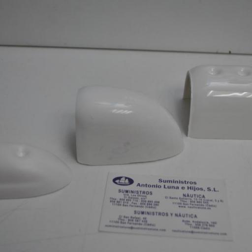 Terminal de PVC para perfil (cintón) blanco Tessilmare [3]
