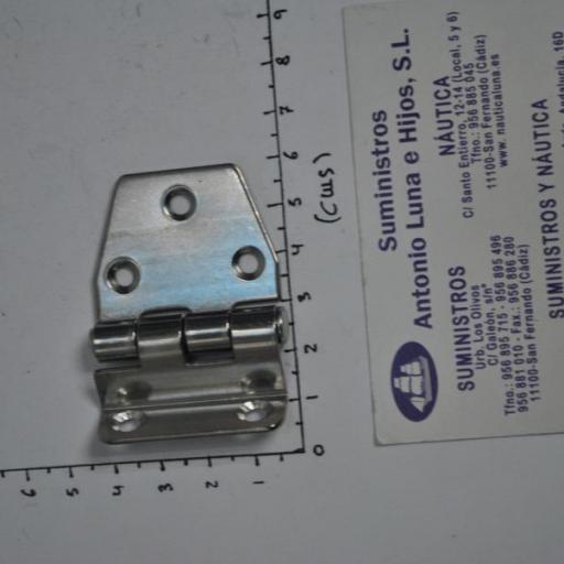 Bisagra de acero inoxidable AISI-316 de 48 x 37 mm Viadana [1]