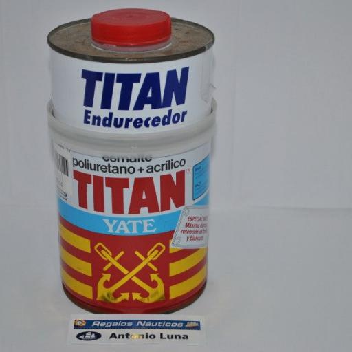 Esmalte poliuretano+acrílico negro 750ml Titan Yate [0]