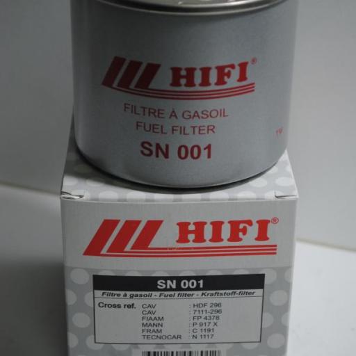 Filtro decantador (sólo recambio) diesel (equivalente 858201 Volvo) SN 001 Hifi [2]