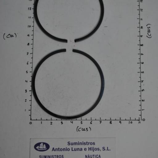 Set aros (2 uds) pistón (segmentos) (equivalente Yamaha 689-11610-00) RecMar [1]