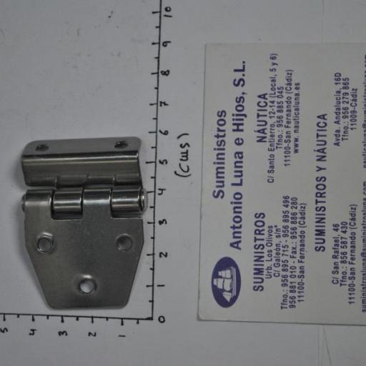 Bisagra de acero inoxidable AISI-316 de 48 x 37 mm Viadana [3]