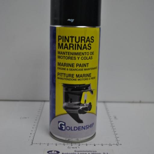 Pintura (spray) azul marino para motores Yamaha 400 ml Goldenship [0]