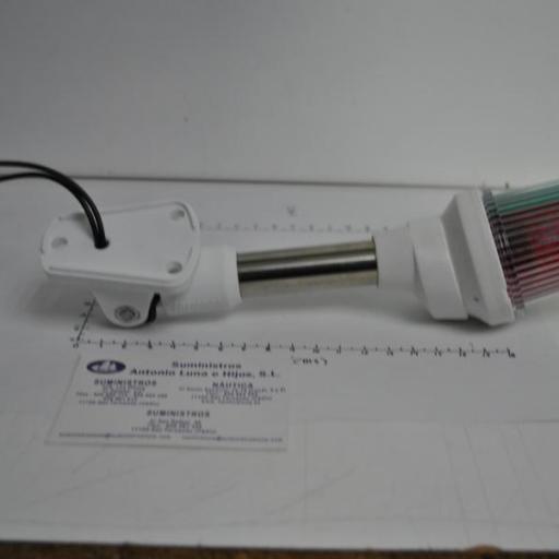 Luz de navegación tricolor (para embarcaciones de vela de hasta 20 mt) abatible de 23 cm Lalizas [6]