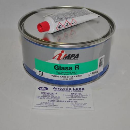 Masilla de poliéster con fibra de vidrio Stuk Car Glass 1,170 kg. Impa [2]