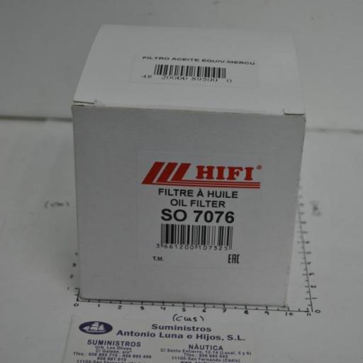Filtro de aceite (equivalente motores V8 Mercruiser) Hifi Filter [7]