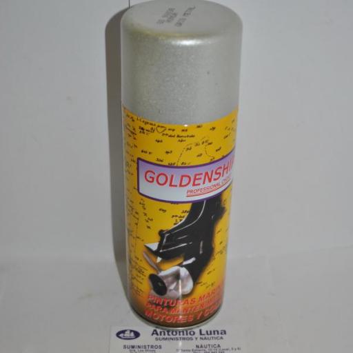 Pintura (spray) para motor Honda gris metalizado 400ml Goldenship