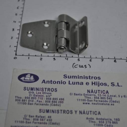 Bisagra de acero inoxidable AISI-316 de 48 x 37 mm Viadana [5]