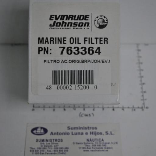 Filtro de aceite 0763364 original Johnson/Evinrude [7]