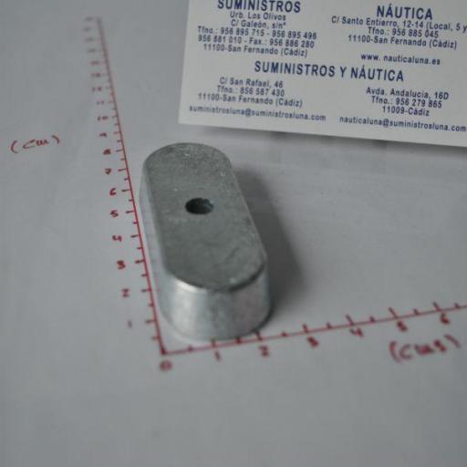 Ánodo de zinc (equivalente 68T-45251-00 Yamaha) Tecnoseal