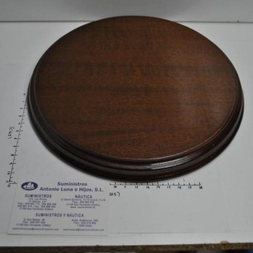 Peana redonda de madera de diámetro 24 cm [1]