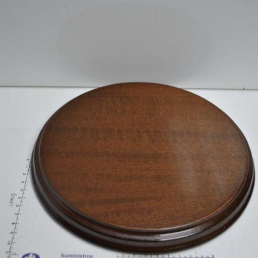 Peana redonda de madera de diámetro 24 cm [2]