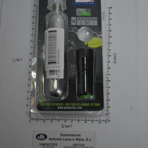 Kit de recarga de CO2 de 33 gr para chalecos de 150N UML de Marine Pool [7]