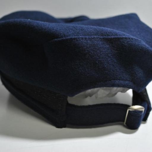 Gorra de capitán azul marino de lana [2]