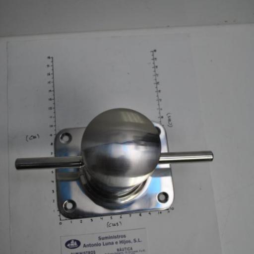 Bita de amarre de acero inoxidable AISI-316 de diámetro de cilindro 60 mm [3]