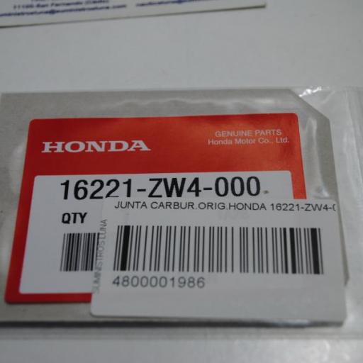 Junta del carburador 16221-ZW4-000 original Honda [3]