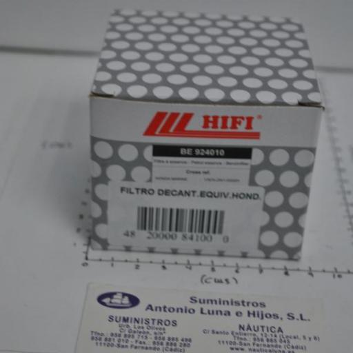 Filtro decantador (sólo elemento filtrante) (equivalente 17670-ZW1-030GH Honda) Hifi Filter [7]