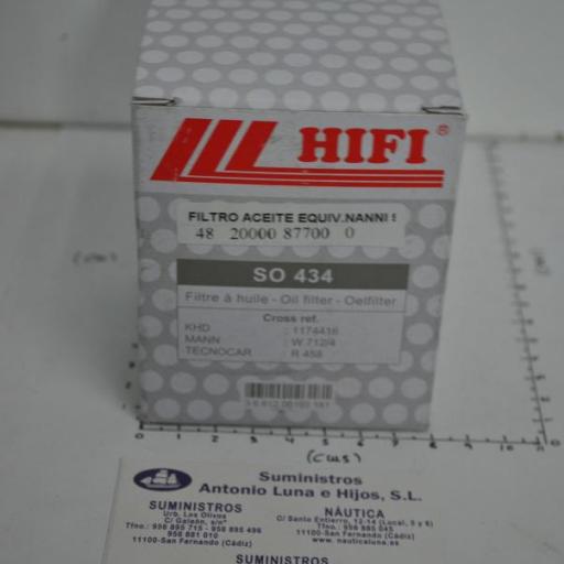 Filtro de aceite (equivalente 970313306 Nanni Diesel) Hifi [7]