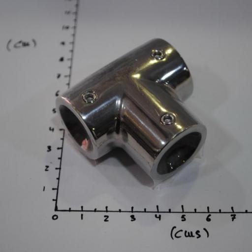 Unión en forma de T recta 90º inox-316 para tubo de 22 mm Goldenship [2]