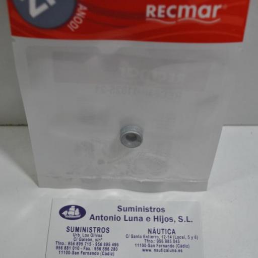 Ánodo de zinc (equivalente 63P-11325-21 Yamaha) RecMar [2]