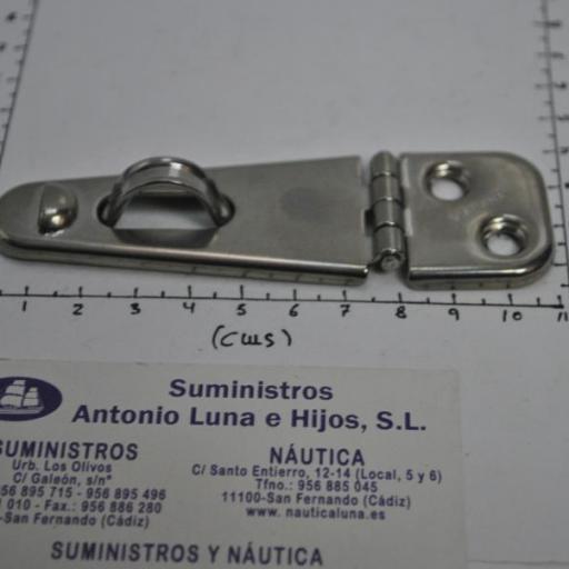 Bisagra con pasacabos de acero inoxidable AISI-316 Viadana