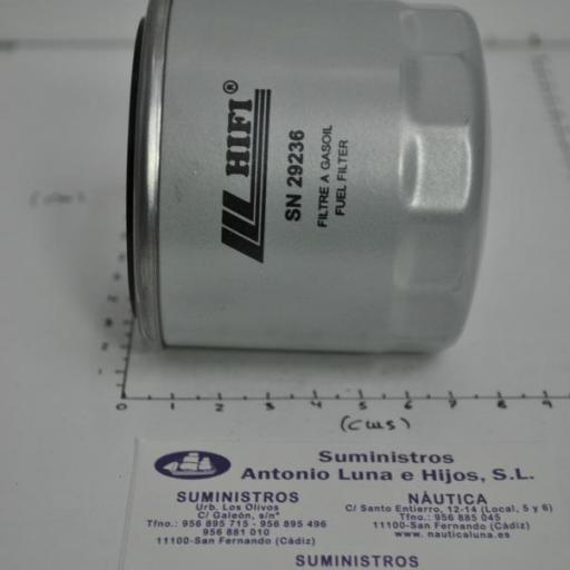 Filtro de gasoil (equivalente 129470-55703 Yanmar) Hifi