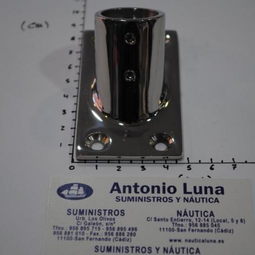 Base rectangular 60º inox-316 para tubo de 25 mm Imnasa [2]