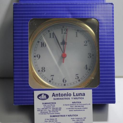 Reloj 150/120 mm latón pulido. [3]