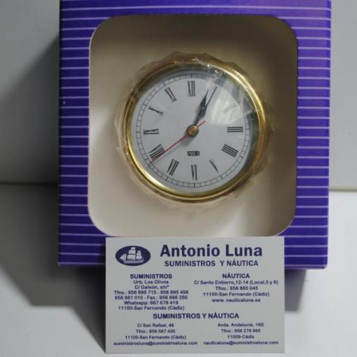 Reloj náutico 95/70 mm. latón pulido. [3]
