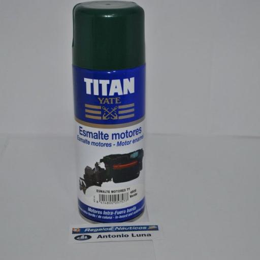 Esmalte (spray) para motores intraborda verde 400ml Titan Yate [0]