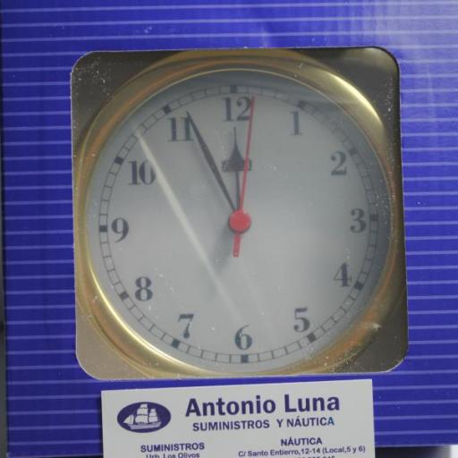 Reloj 150/120 mm latón pulido. [1]