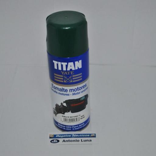 Esmalte (spray) para motores intraborda verde 400ml Titan Yate [1]