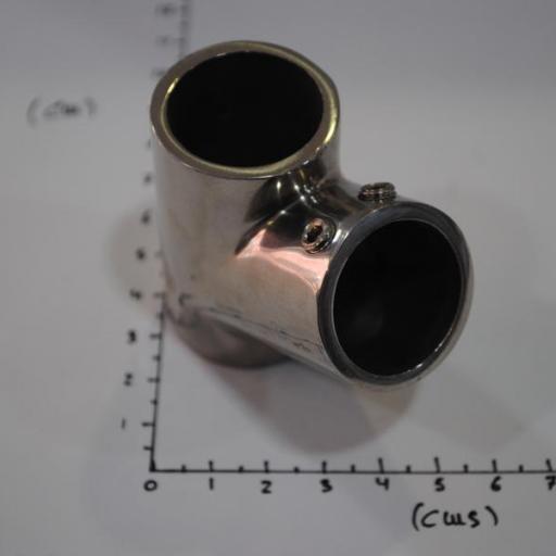 Unión en forma de T inclinada 60º inox-316 para tubo de 25 mm Goldenship [1]
