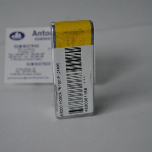 Ánodo de zinc (equivalente 41109-ZW1-003 Honda) Tecnoseal [3]