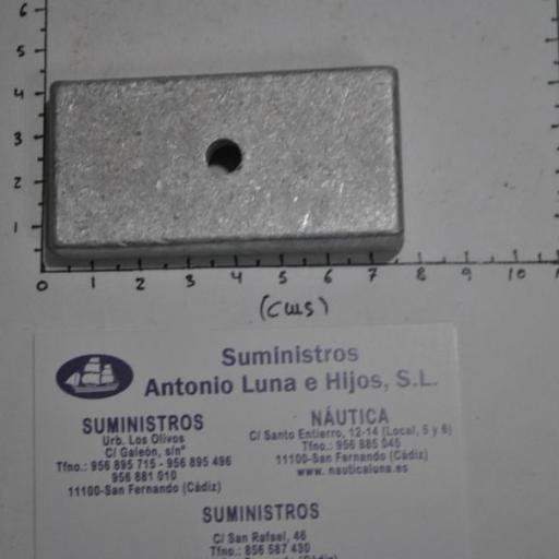 Ánodo de aluminio (equivalente 41109-ZW1-B00 Honda) RecMar [5]